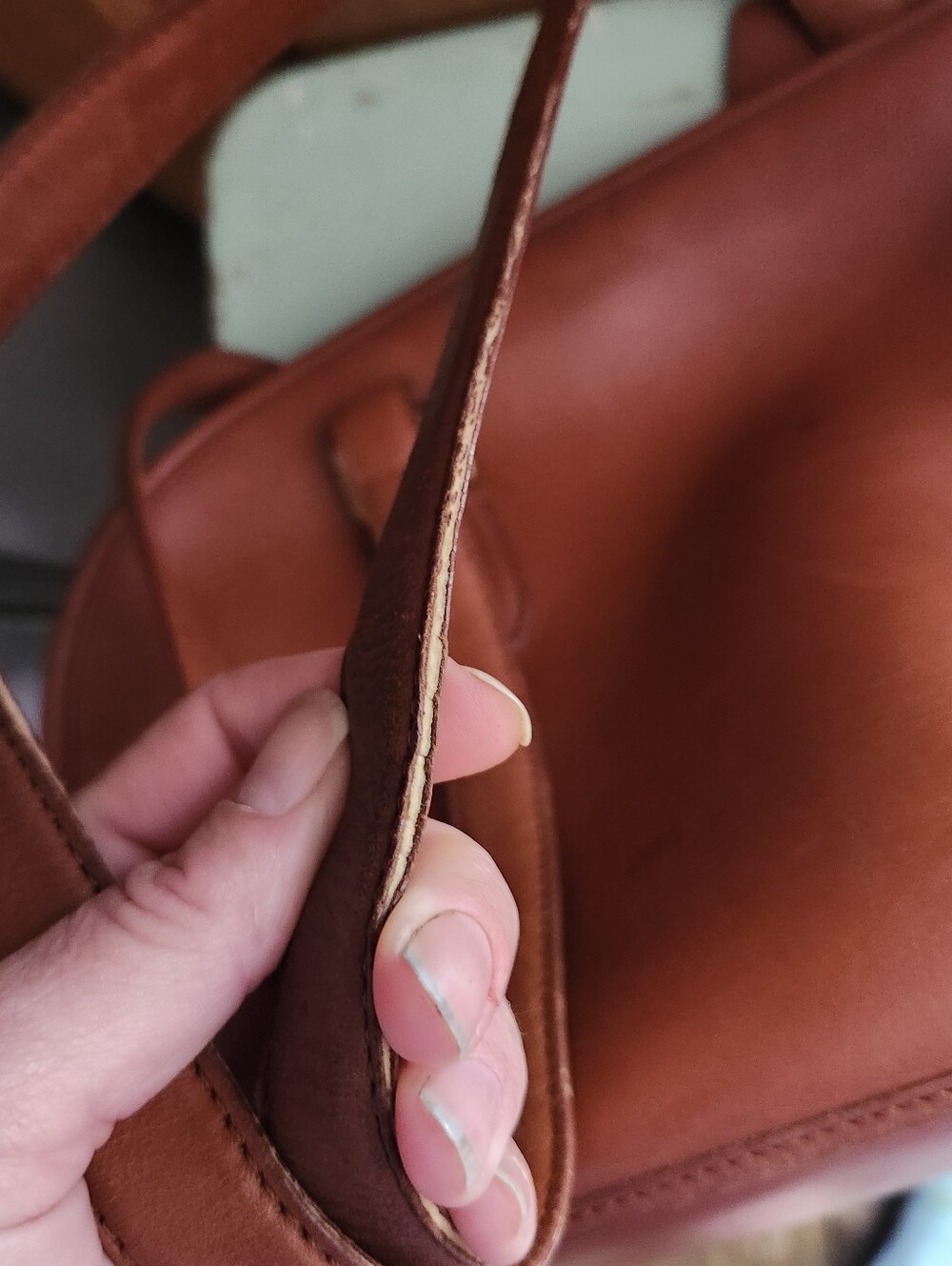 Vtg Coach Brown Leather Shoulder Bag - Picture 13 of 16